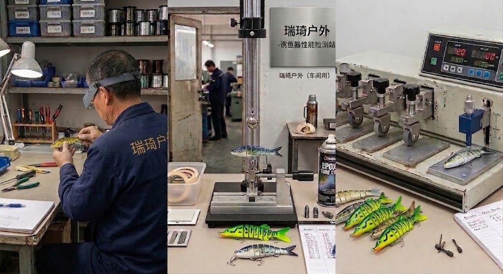 Fishing lure paint abrasion and scratch resistance testing