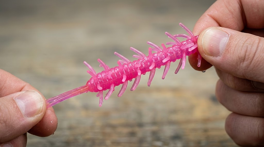 CNC micro-cooled mold channels and zero-flash injection gates for TPE soft baits