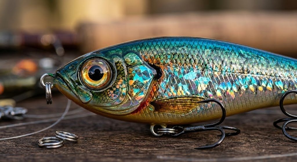 High definition custom lure painting and holographic foil finish