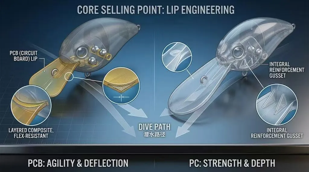 Engineering Precision Crankbaits Lip Dynamics · Deflection Physics · Acoustic Resonance